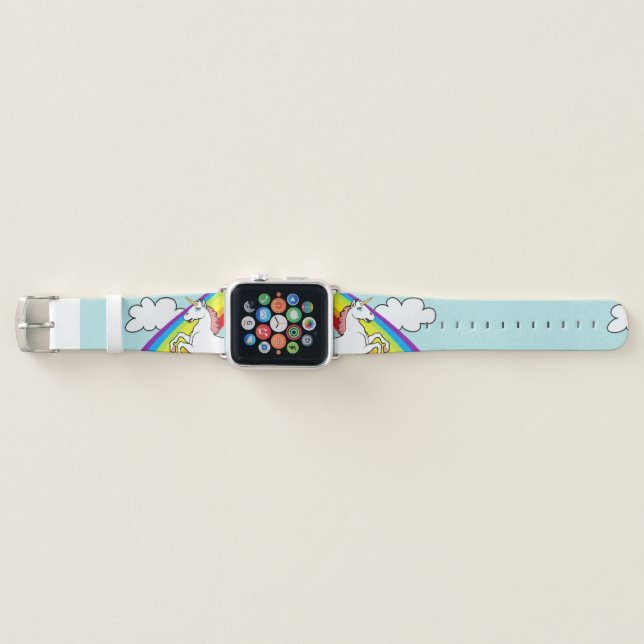 Unicorn Rainbow Apple Watch Band (Front)