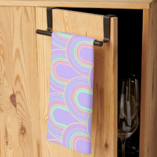 Unicorn Rainbow Arch Minimal 3a Kitchen Towel