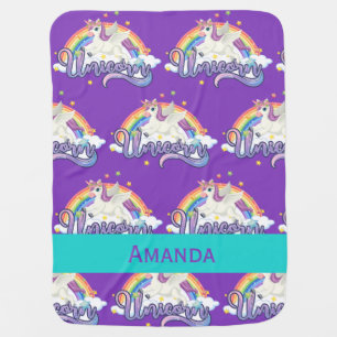 Unicorn Rainbow Baby Blanket