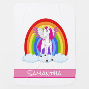 Unicorn Rainbow baby Blanket
