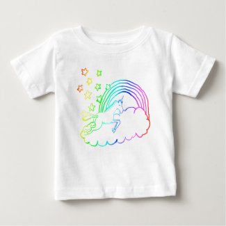 Unicorn Rainbow Baby T-Shirt