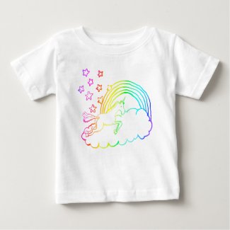 Unicorn Rainbow Baby T-Shirt