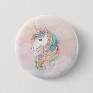 Unicorn rainbow birthday favor pins