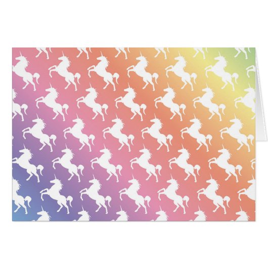 Unicorn Rainbow Cards (Front Horizontal)