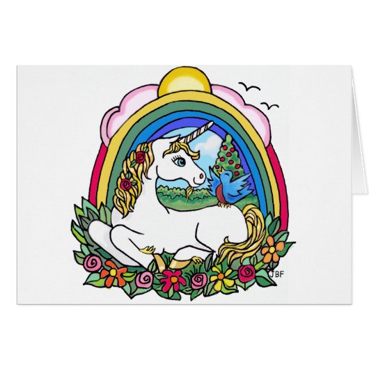 Unicorn & Rainbow Cards (Front Horizontal)