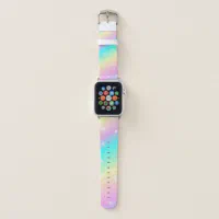 Unicorn Rainbow Colors Apple Watch Band Zazzle