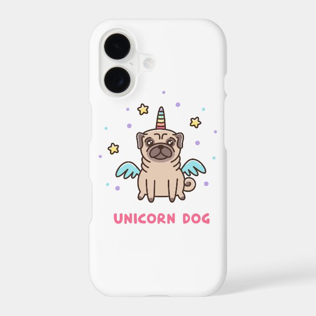 Unicorn Rainbow Dog Iphone Case (Back)