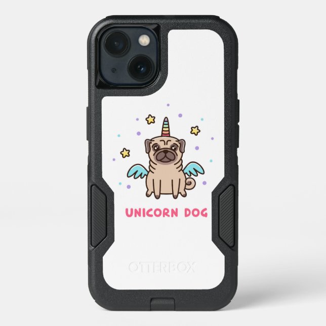 Unicorn Rainbow Dog Otterbox iPhone Case (Back)