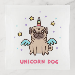 Unicorn Rainbow Dog Trinket Tray
