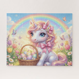 Unicorn Rainbow Easter Jigsaw Puzzle