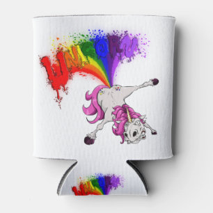 unicorn rainbow fart can cooler