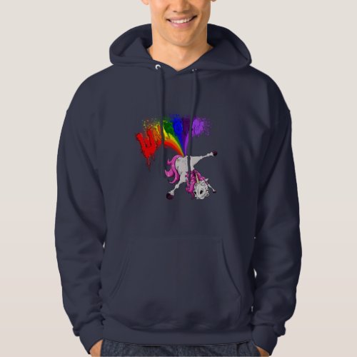 unicorn rainbow fart hoodie
