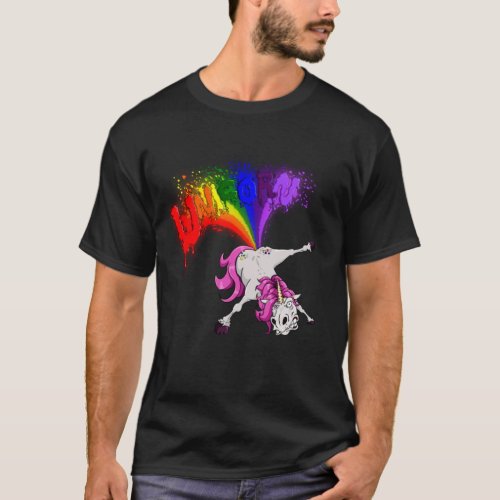 unicorn rainbow fart T_Shirt