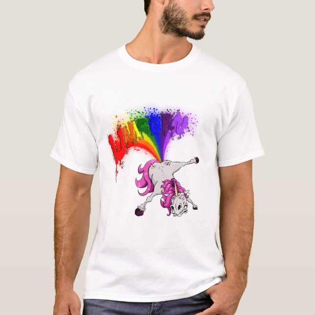 unicorn rainbow fart T-Shirt (Front)