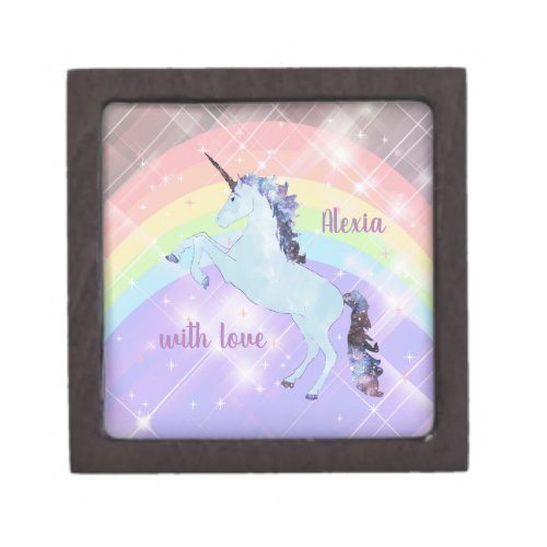 Unicorn rainbow for girls childrens festive gift box