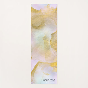 *~* Unicorn Rainbow Holograghic Pastel Gold AP1 Yoga Mat
