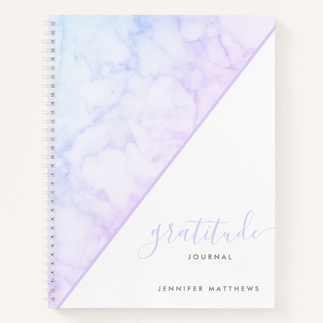 Unicorn Rainbow Holographic Chic Personalized Notebook (Front)
