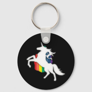 Unicorn & Rainbow Keychain