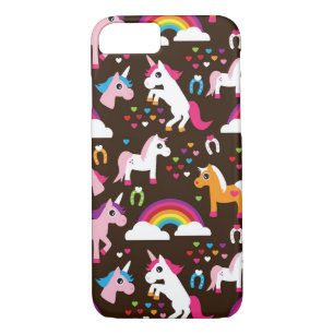 unicorn rainbow kids background horse iPhone 8/7 case