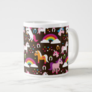 unicorn rainbow kids background horse giant coffee mug