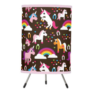 unicorn rainbow kids background horse tripod lamp