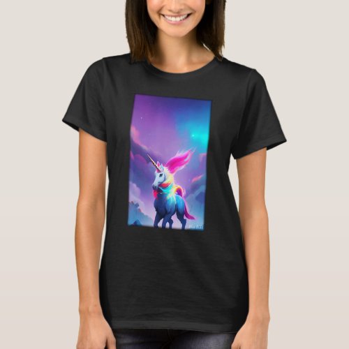 Unicorn Rainbow Magic Fairy Tale Fabulous Animal T_Shirt