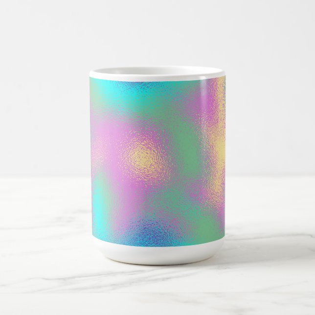 Unicorn Rainbow Metallic Foil Effect Coffee Mug (Center)
