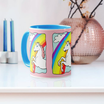 Unicorn Rainbow Mug by JerryLambert at Zazzle
