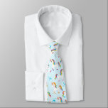 Unicorn rainbow pattern magical fun tacky neck tie<br><div class="desc">Make a statement with this fun unicorn rainbow whimsical tie.</div>