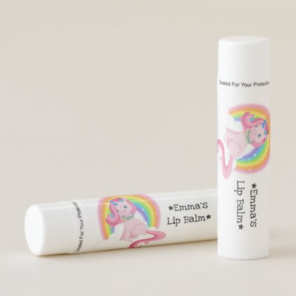 Unicorn &amp; Rainbow Personalize Lip Balm