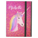 Unicorn Rainbow Pink Glitter Sparkle Personalized Case For iPad Air Unicorn Rainbow Pink Glitter Sparkle Personalized Case For iPad Air