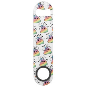 Unicorn Rainbow Poop Emoji Bar Key
