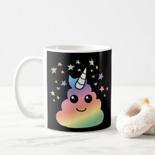Unicorn Rainbow Poop Emoji Kawaii Coffee Mug