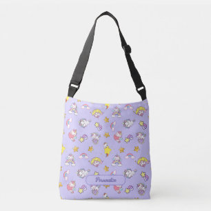 Unicorn Rainbow Star Light Purple Personalize Crossbody Bag