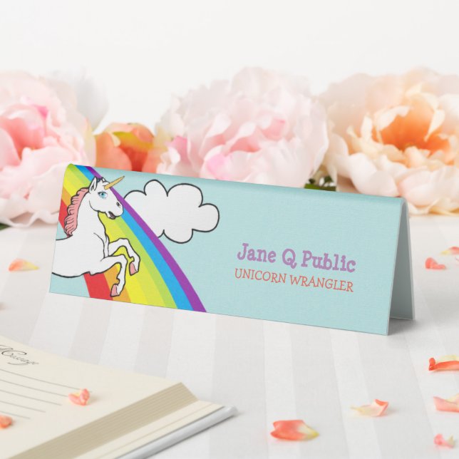 Unicorn Rainbow Table Tent (In SItu (Wedding))