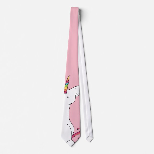 Unicorn rainbow tinkle neck tie (Front)