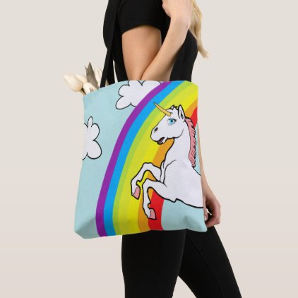 Unicorn Rainbow Tote Bag