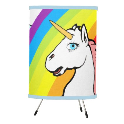 Unicorn Rainbow Tripod Lamp