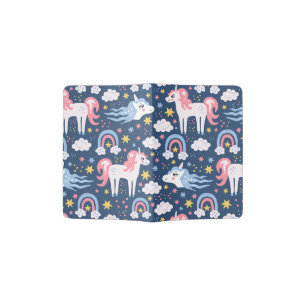 unicorn, rainbow, unicorns, skull, cute, rainbows, passport holder