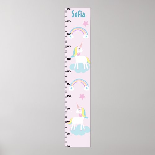 Unicorn  Rainbows Growth Chart Keep at 8x44