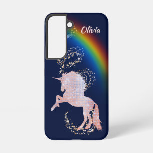 Unicorn Rainbox Stars Sparkle Samsung Galaxy S22 Case