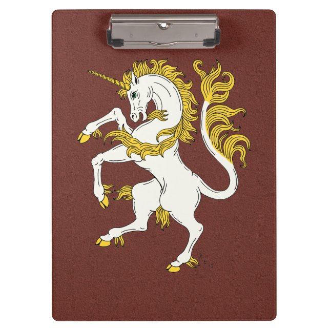 Unicorn Rampant Clipboard (Front)