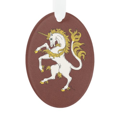 Unicorn Rampant Ornament