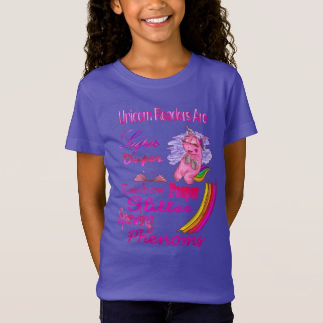 Unicorn Readers Are Super Duper T-Shirt (Front)