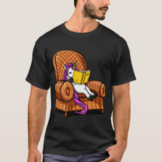 Unicorn Reading Books T-Shirt