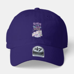 Unicorn Reading in My Unicorn Corner Cute Pastel T 47 Brand Hat