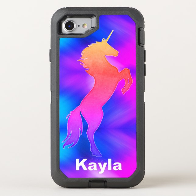 Unicorn Rearing  Otterbox iPhone Case (Back)