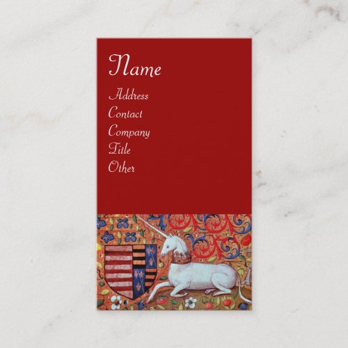 UNICORN red Business Card