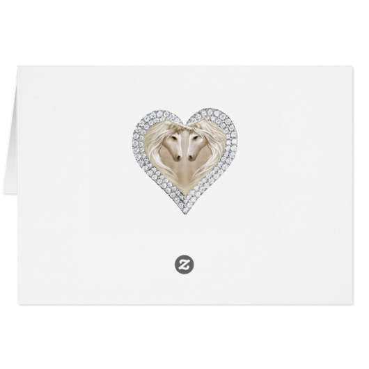 Unicorn Red Lace Thank You Card (Back Horizontal)