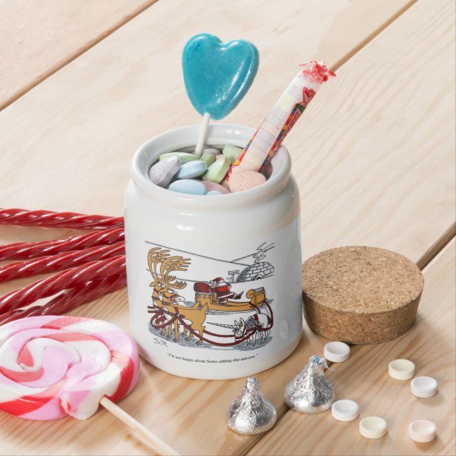 Unicorn Reindeer candy jar (In Situ)